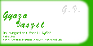 gyozo vaszil business card